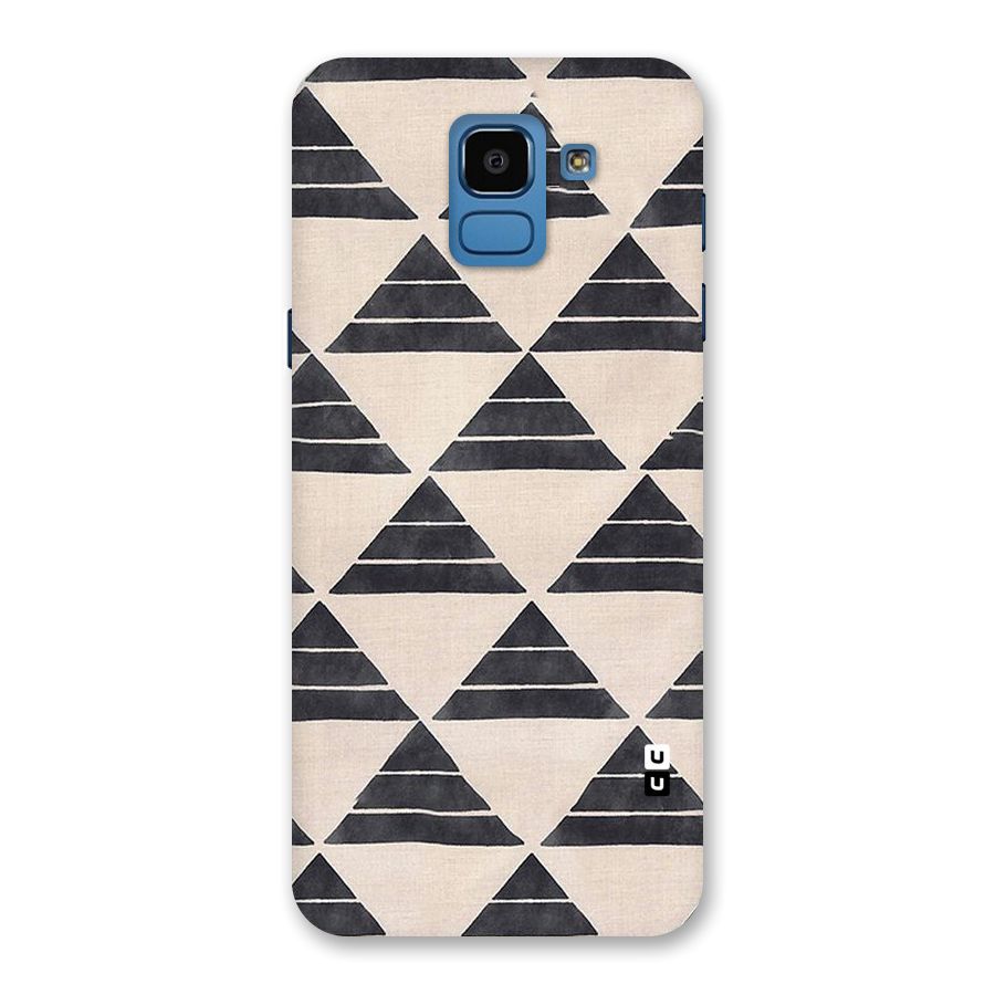 Black Slant Triangles Back Case for Galaxy On6