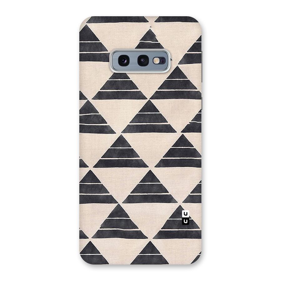 Black Slant Triangles Back Case for Galaxy S10e
