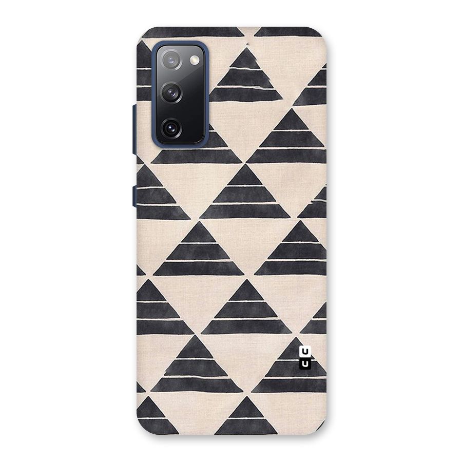 Black Slant Triangles Back Case for Galaxy S20 FE