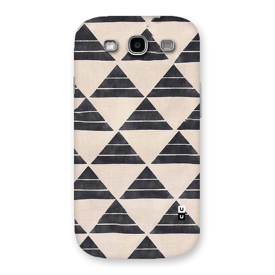 Black Slant Triangles Back Case for Galaxy S3