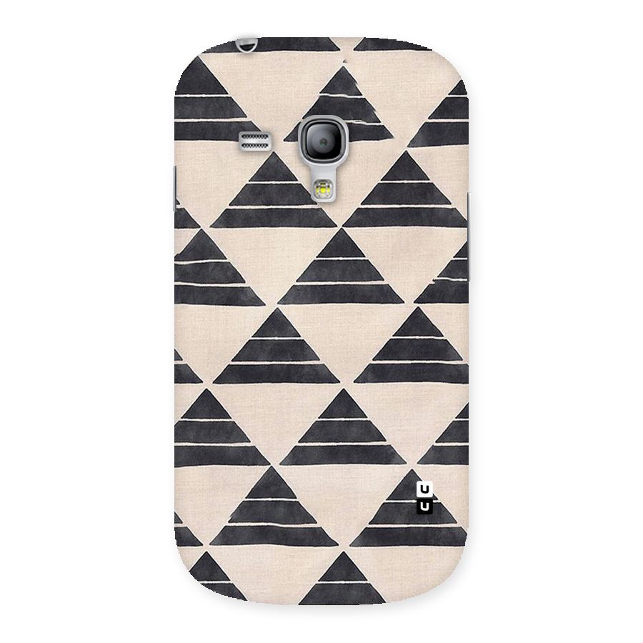 Black Slant Triangles Back Case for Galaxy S3 Mini