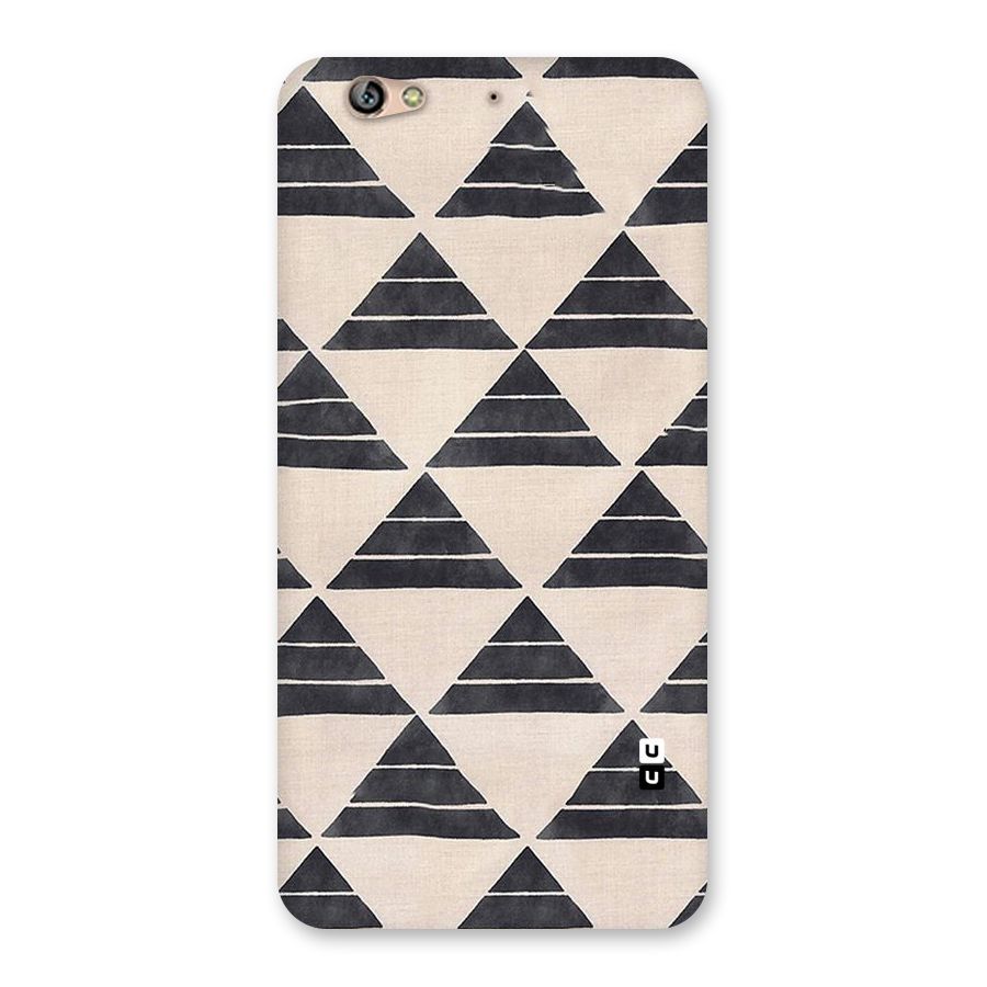 Black Slant Triangles Back Case for Gionee S6