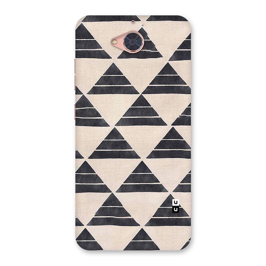 Black Slant Triangles Back Case for Gionee S6 Pro