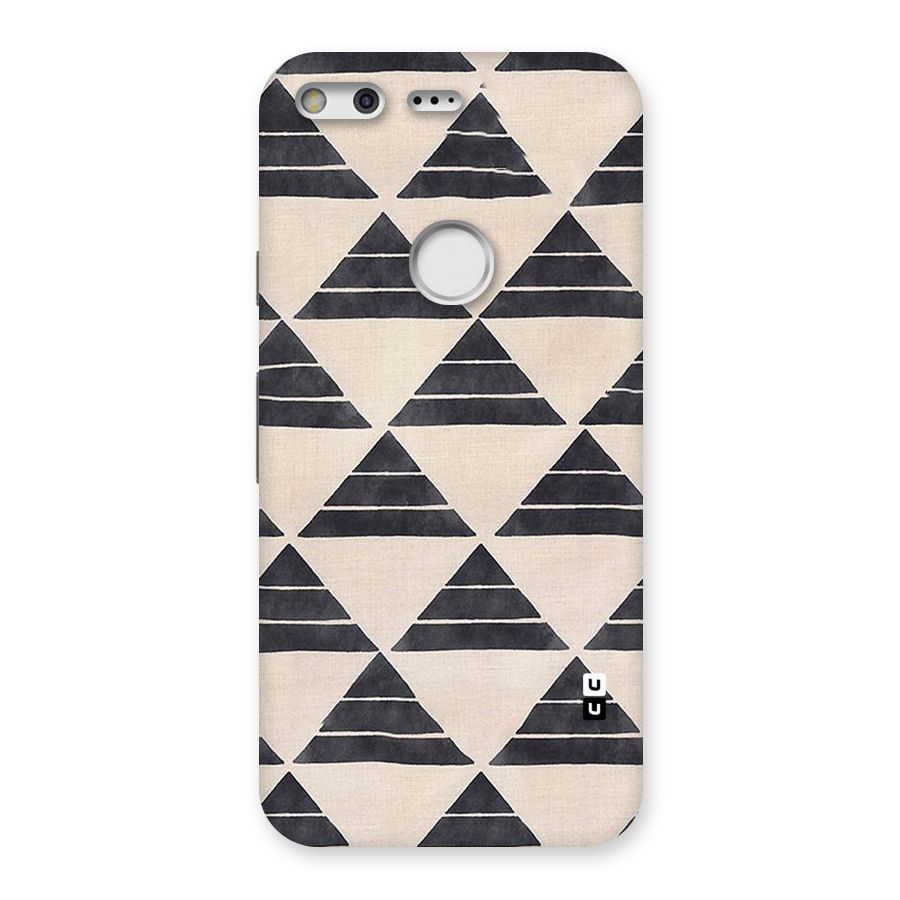 Black Slant Triangles Back Case for Google Pixel