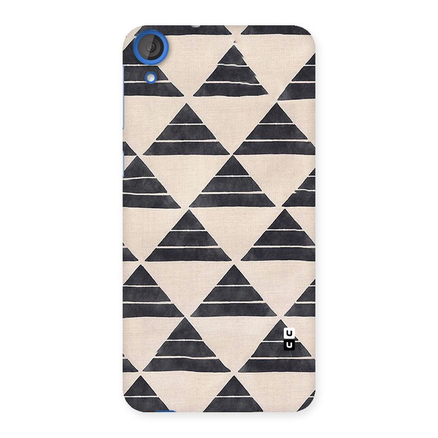 Black Slant Triangles Back Case for HTC Desire 820