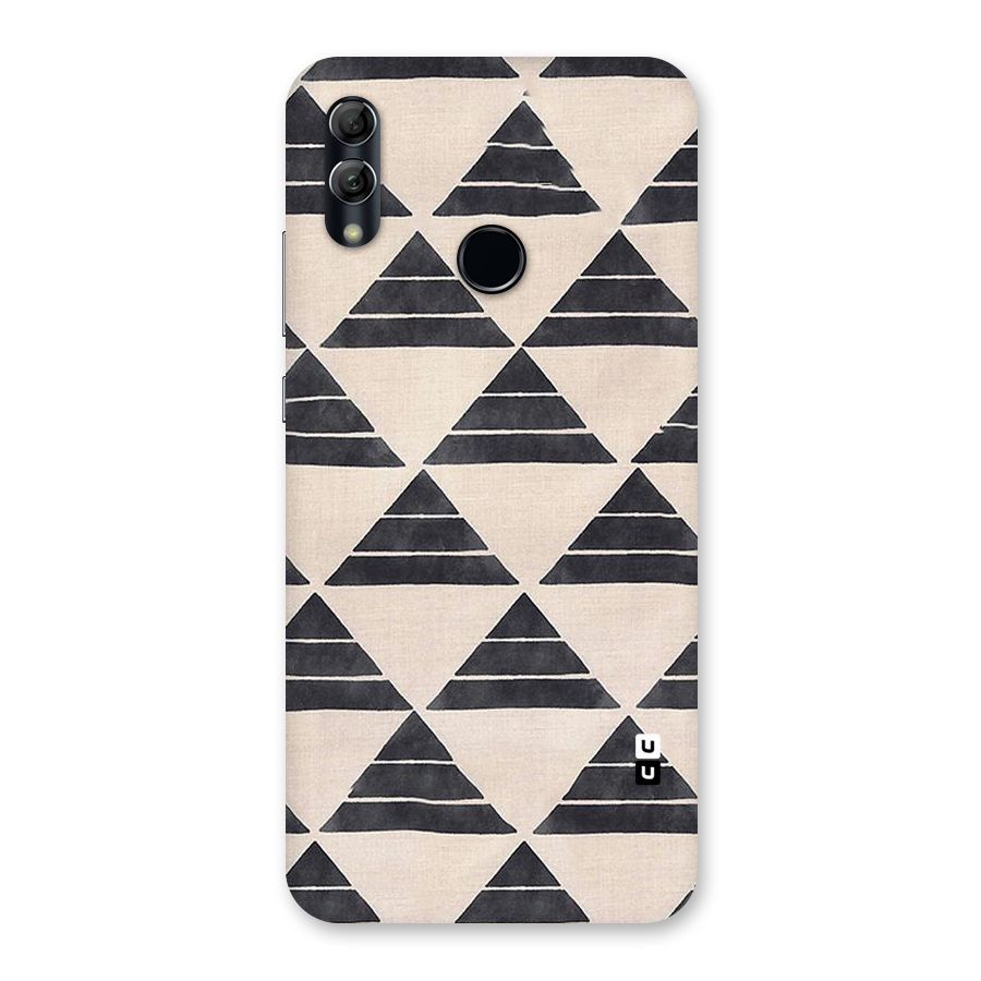 Black Slant Triangles Back Case for Honor 10 Lite