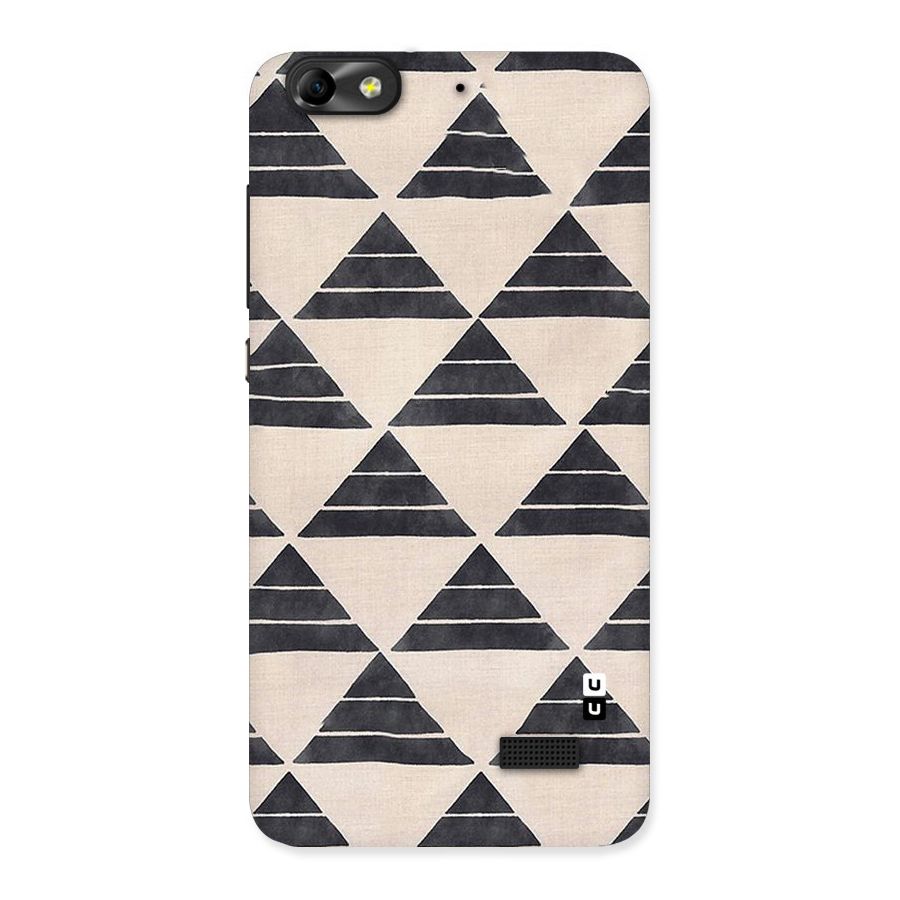 Black Slant Triangles Back Case for Honor 4C