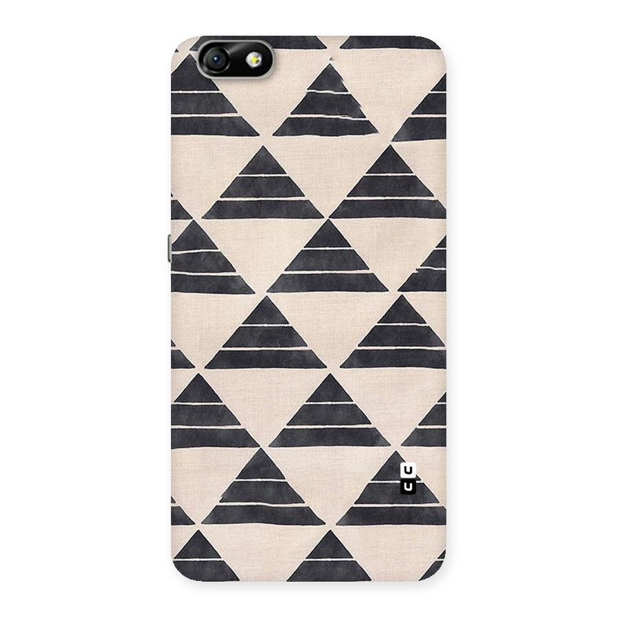 Black Slant Triangles Back Case for Honor 4X