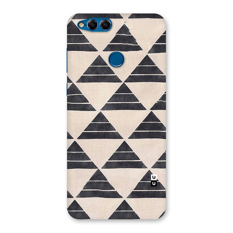 Black Slant Triangles Back Case for Honor 7X