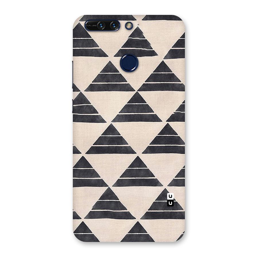 Black Slant Triangles Back Case for Honor 8 Pro