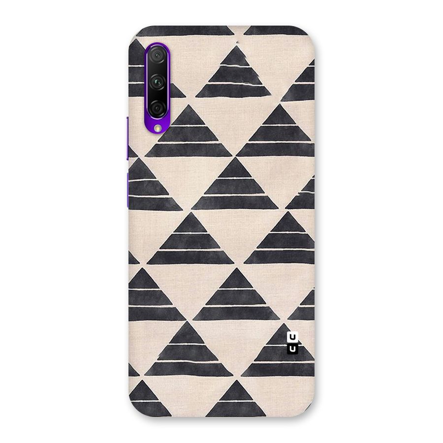 Black Slant Triangles Back Case for Honor 9X Pro