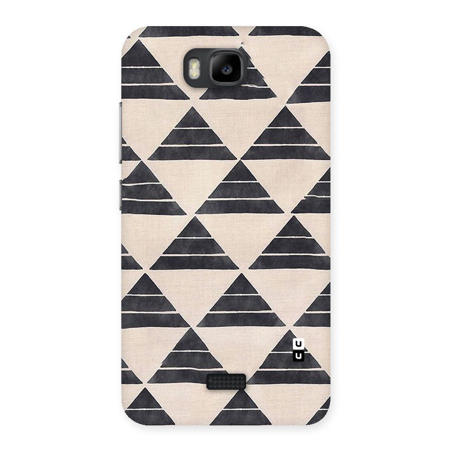 Black Slant Triangles Back Case for Honor Bee