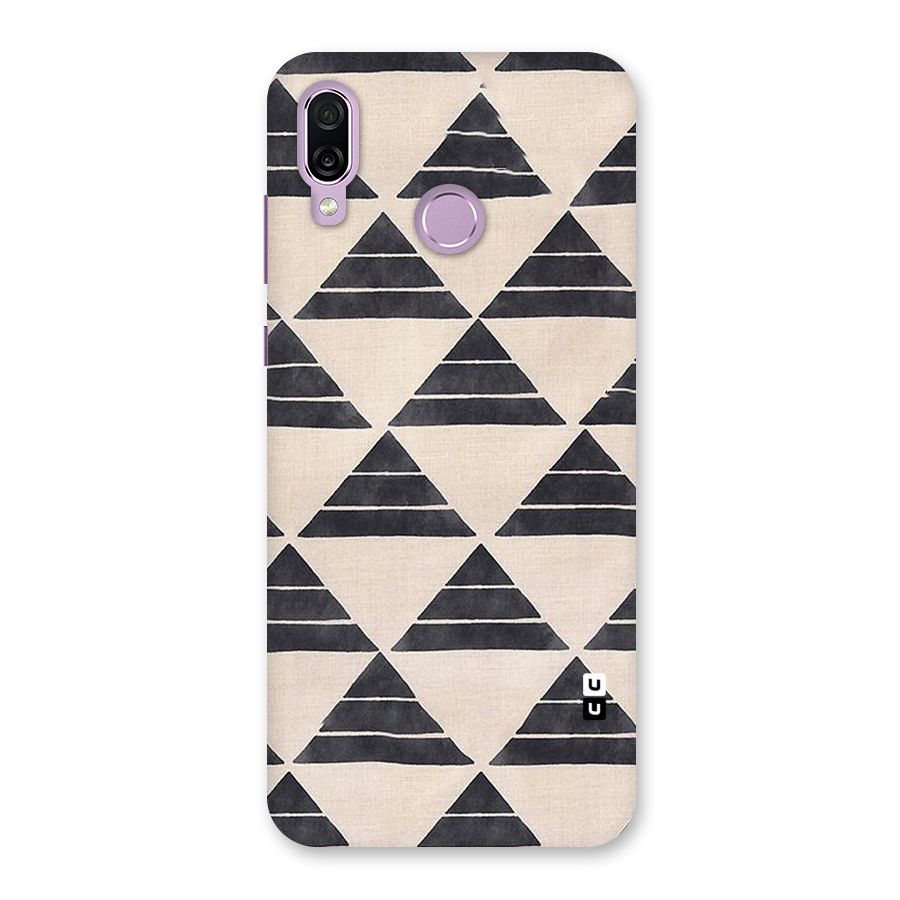 Black Slant Triangles Back Case for Honor Play