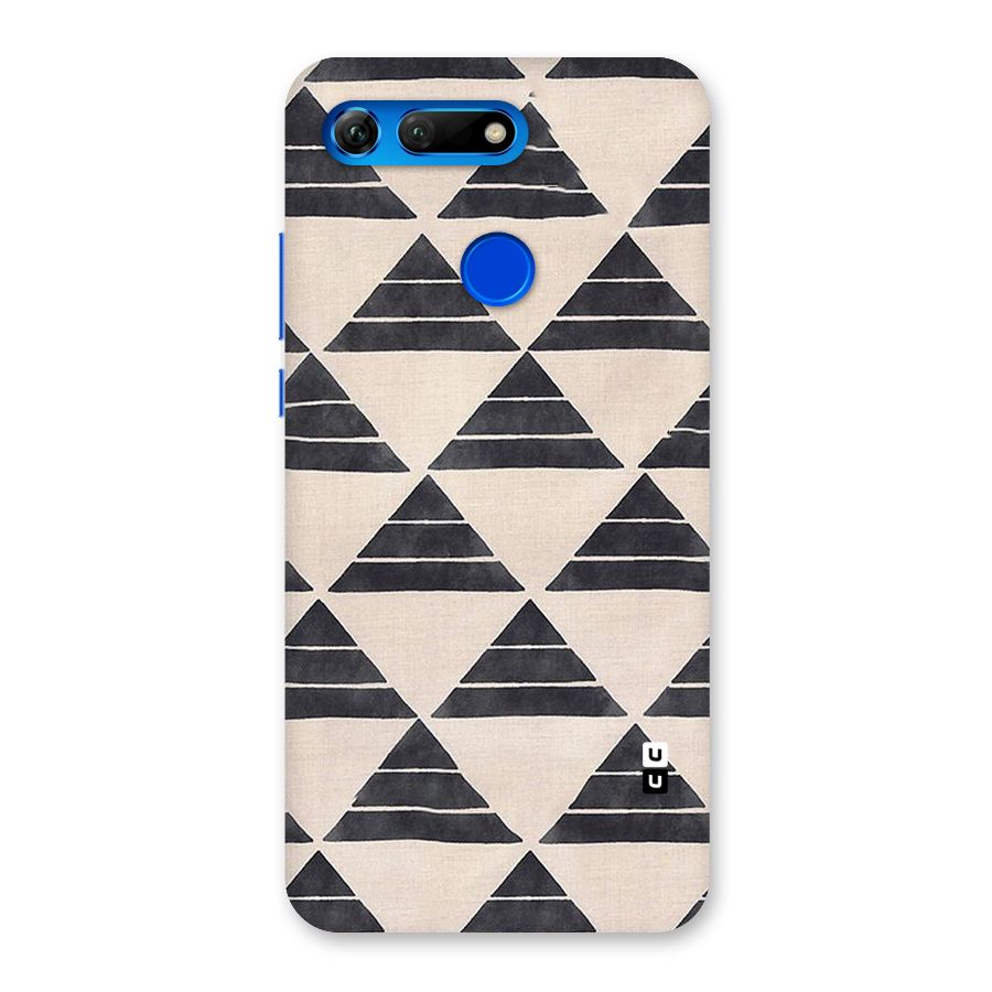Black Slant Triangles Back Case for Honor View 20
