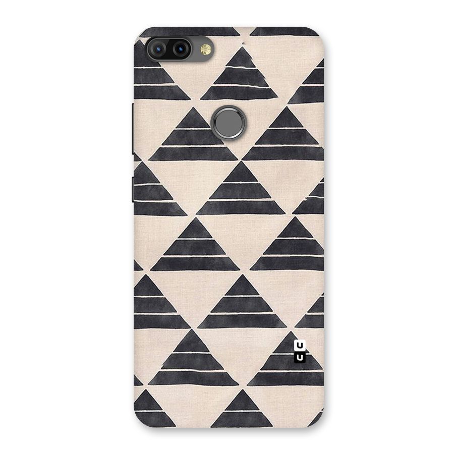 Black Slant Triangles Back Case for Infinix Hot 6 Pro
