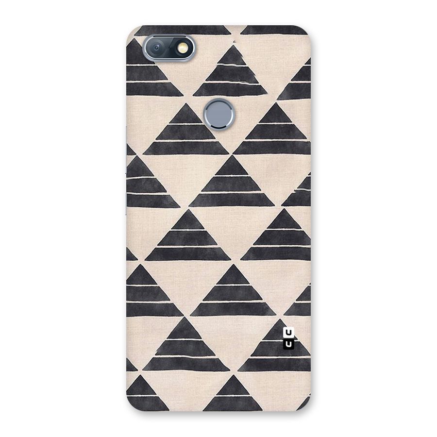 Black Slant Triangles Back Case for Infinix Note 5