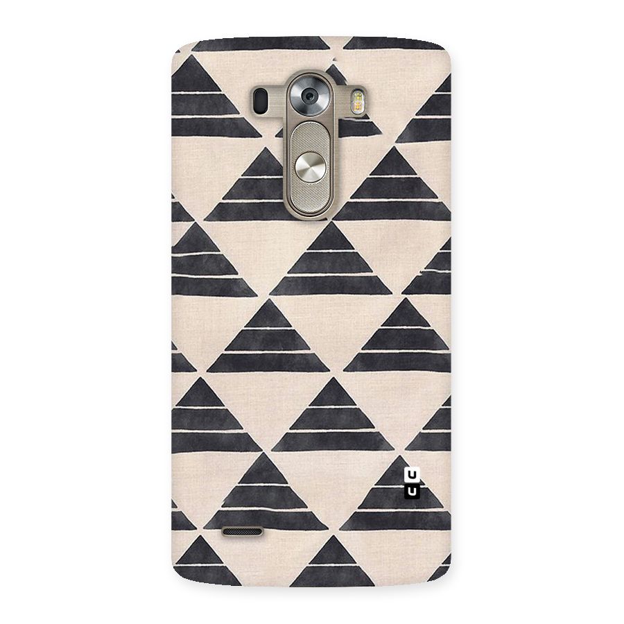 Black Slant Triangles Back Case for LG G3