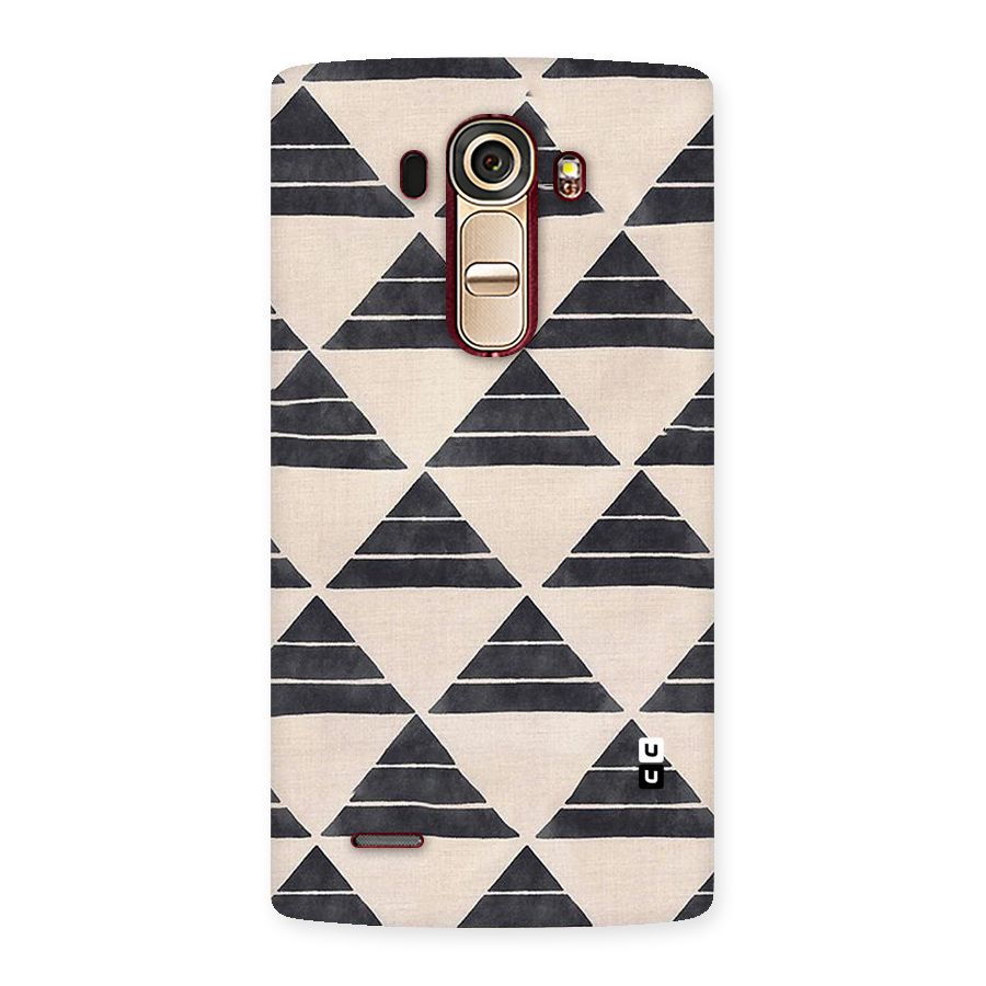 Black Slant Triangles Back Case for LG G4