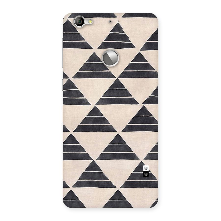 Black Slant Triangles Back Case for LeTV Le 1s