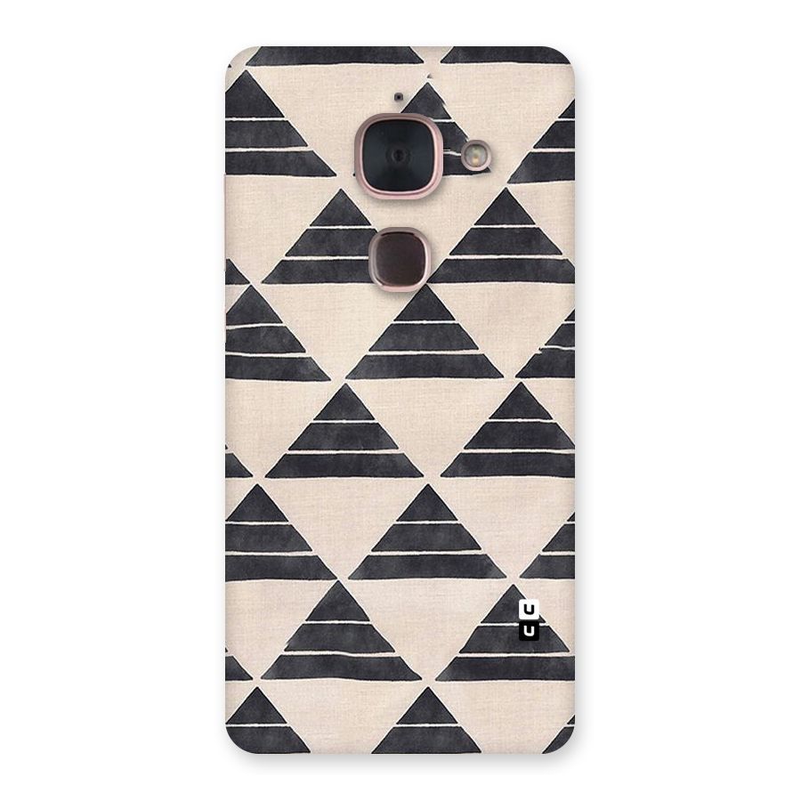 Black Slant Triangles Back Case for Le Max 2