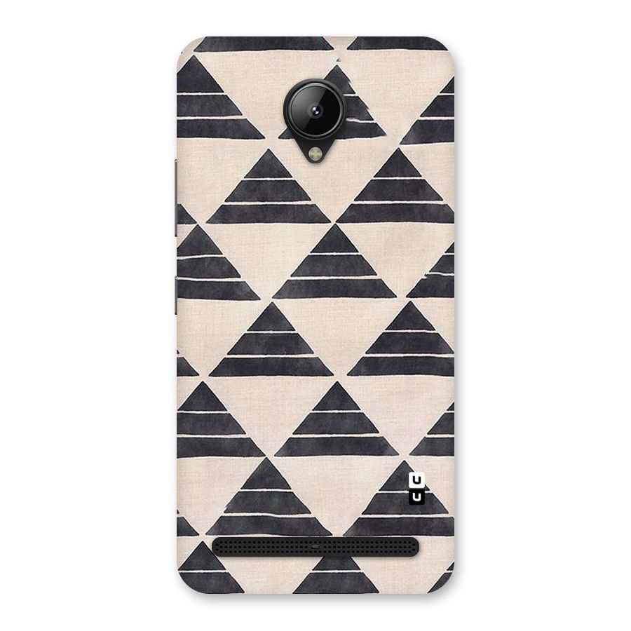 Black Slant Triangles Back Case for Lenovo C2