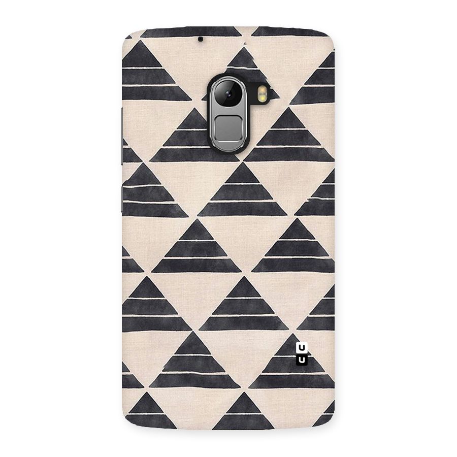 Black Slant Triangles Back Case for Lenovo K4 Note