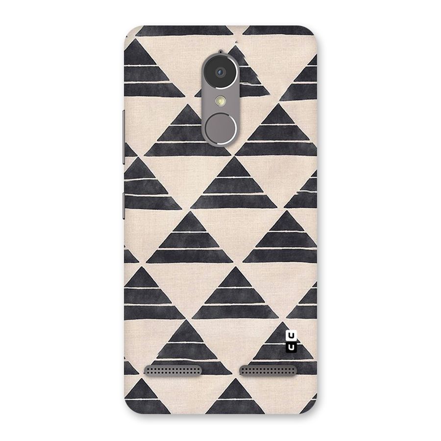 Black Slant Triangles Back Case for Lenovo K6