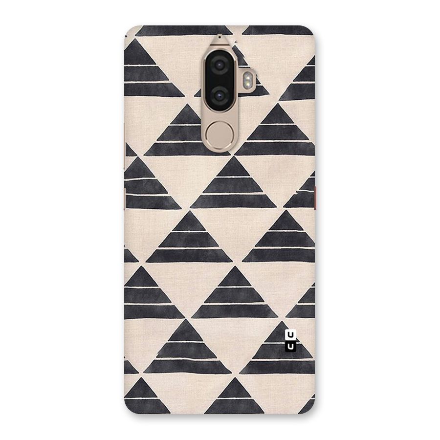 Black Slant Triangles Back Case for Lenovo K8 Note