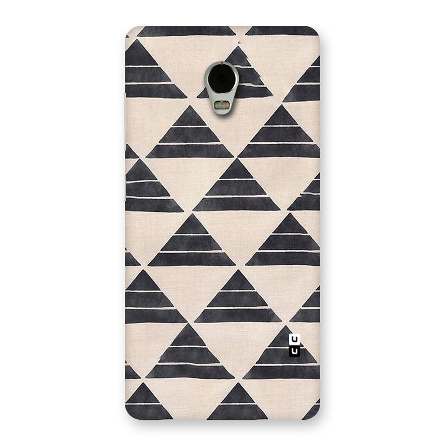 Black Slant Triangles Back Case for Lenovo Vibe P1