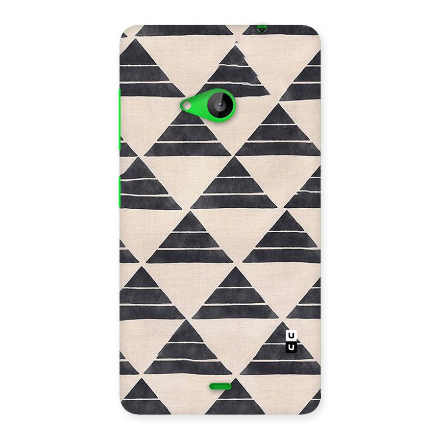 Black Slant Triangles Back Case for Lumia 535