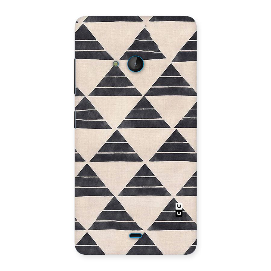 Black Slant Triangles Back Case for Lumia 540