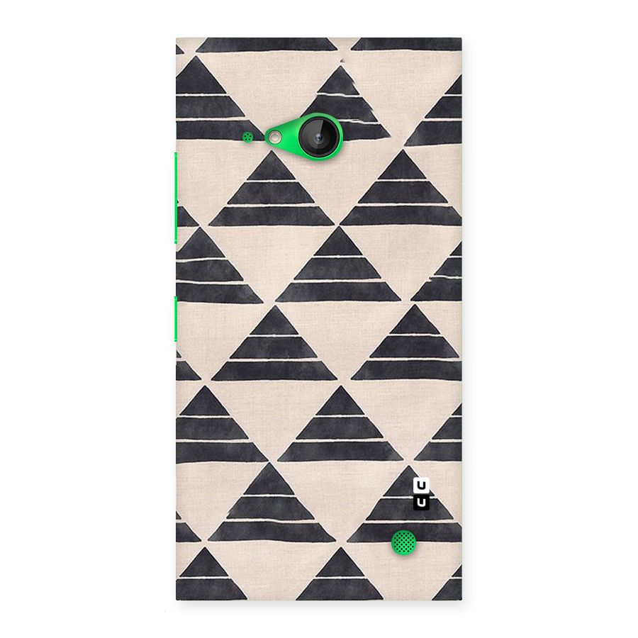 Black Slant Triangles Back Case for Lumia 730