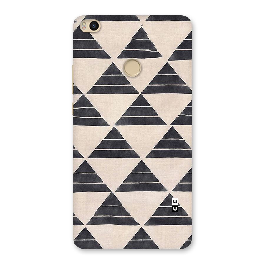 Black Slant Triangles Back Case for Mi Max 2
