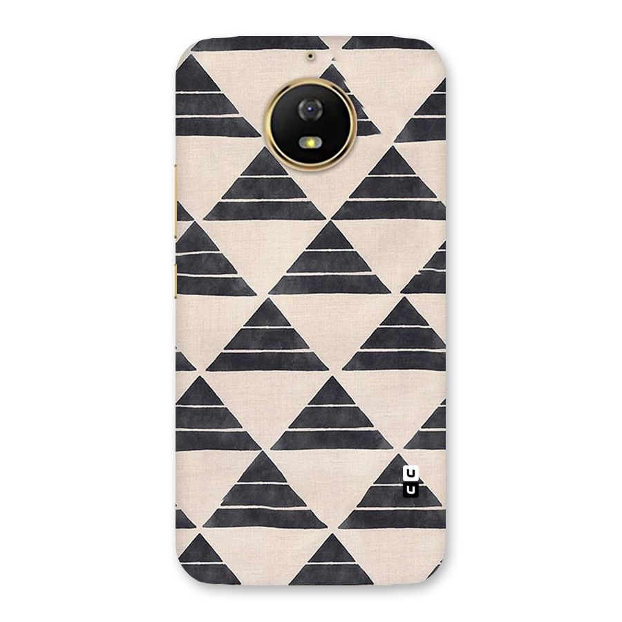 Black Slant Triangles Back Case for Moto G5s