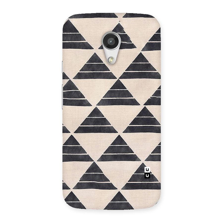 Black Slant Triangles Back Case for Moto G 2nd Gen