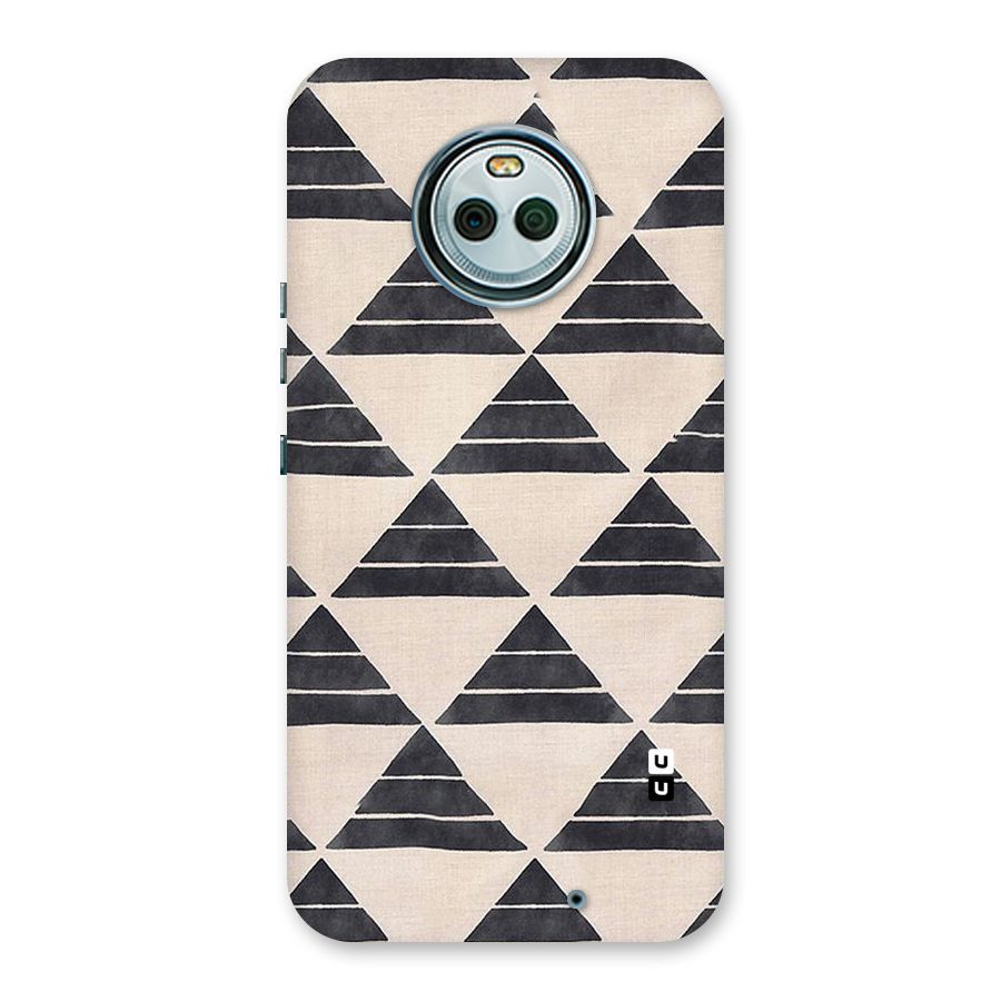 Black Slant Triangles Back Case for Moto X4