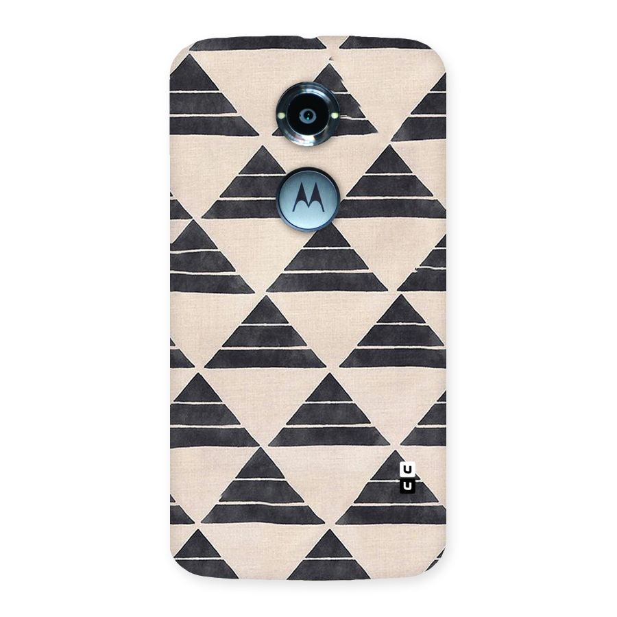 Black Slant Triangles Back Case for Moto X 2nd Gen