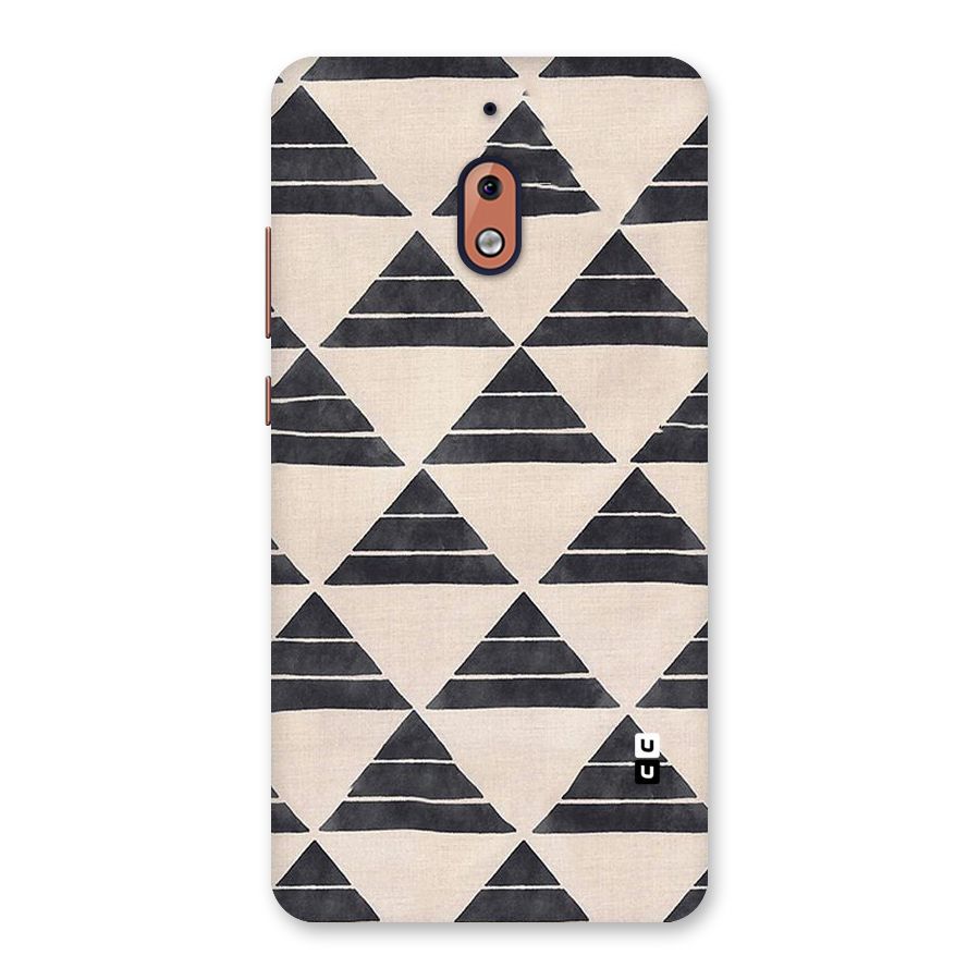 Black Slant Triangles Back Case for Nokia 2.1