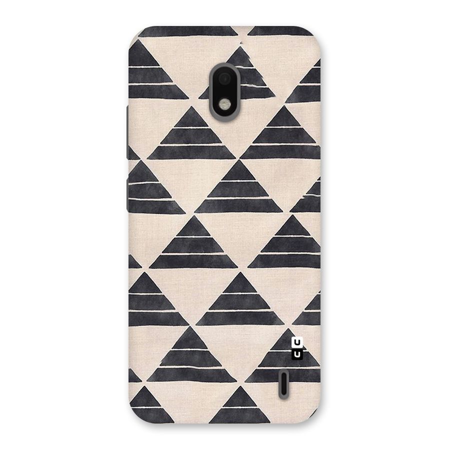 Black Slant Triangles Back Case for Nokia 2.2