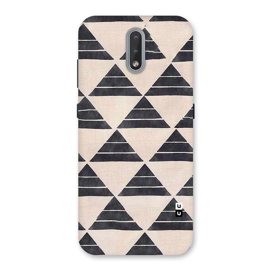Black Slant Triangles Back Case for Nokia 2.3