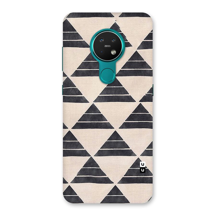 Black Slant Triangles Back Case for Nokia 7.2
