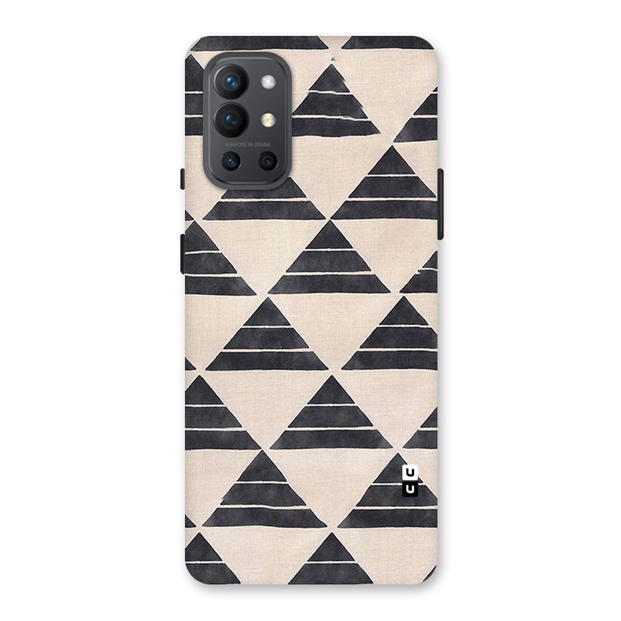 Black Slant Triangles Back Case for OnePlus 9R