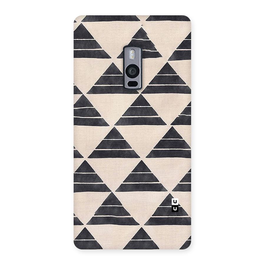 Black Slant Triangles Back Case for OnePlus Two