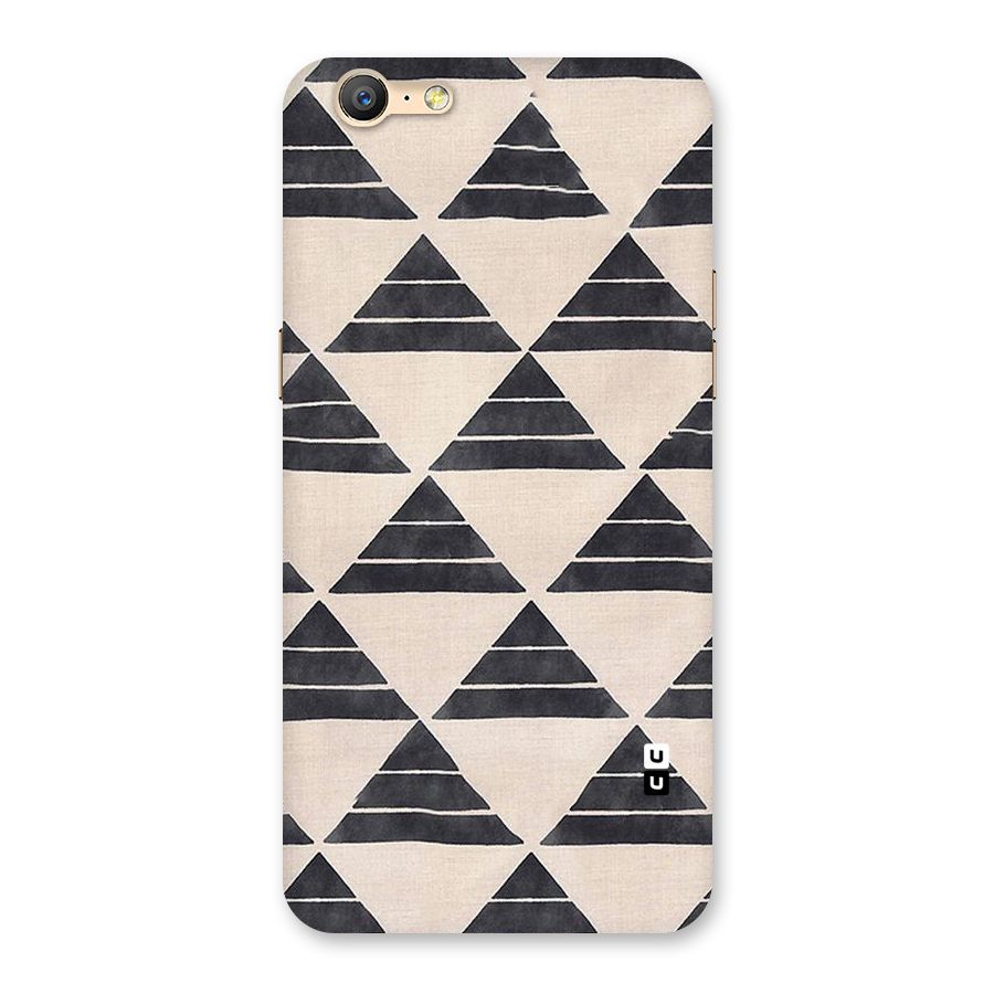 Black Slant Triangles Back Case for Oppo A39