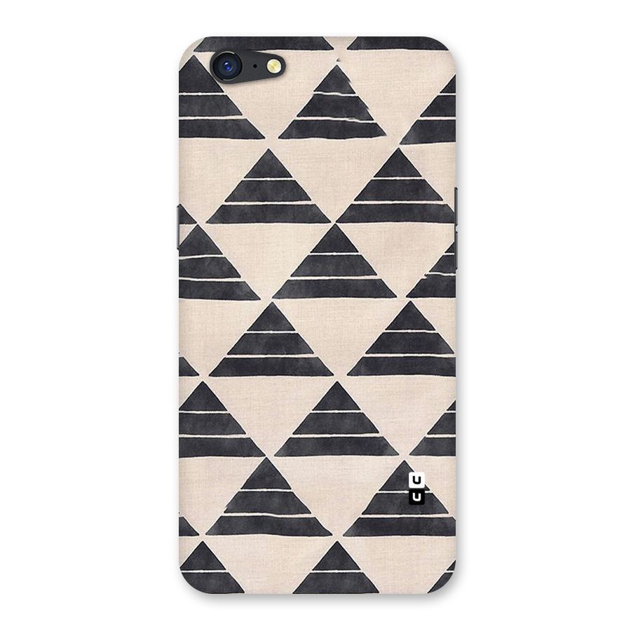 Black Slant Triangles Back Case for Oppo A71
