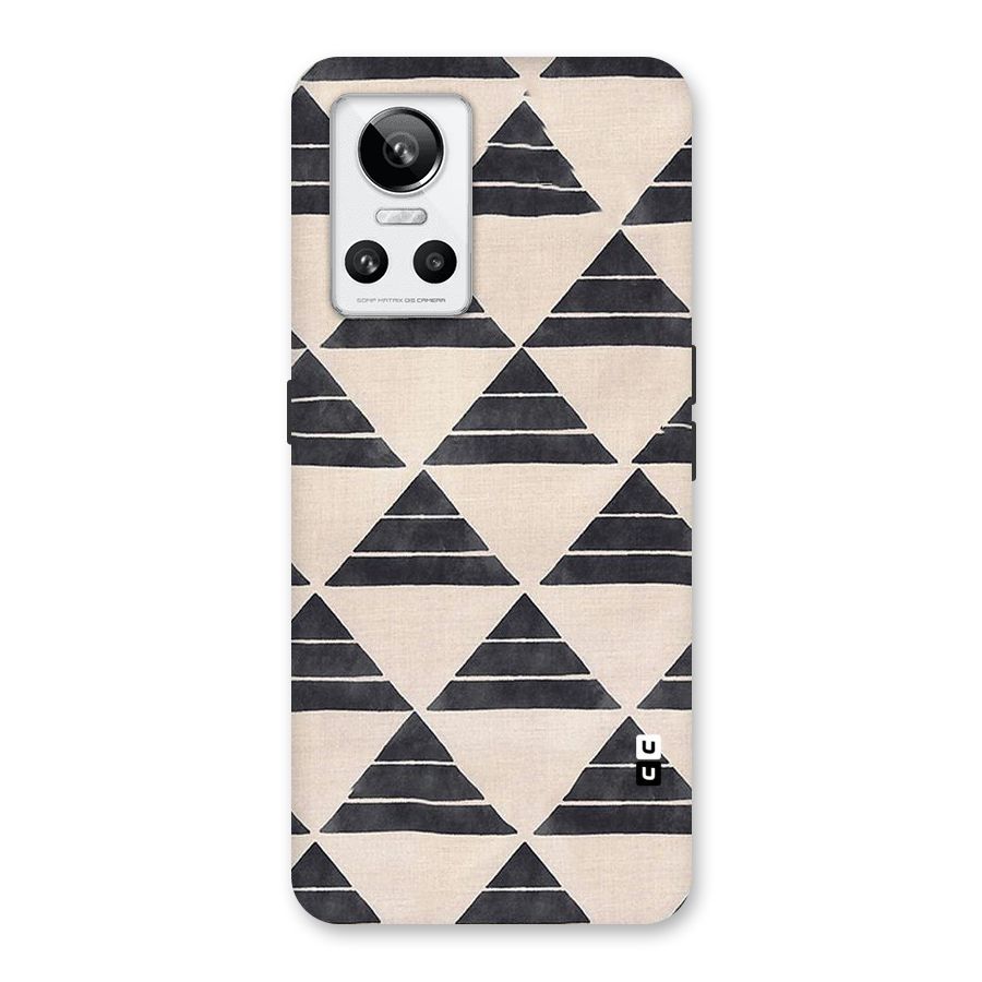 Black Slant Triangles Back Case for Realme GT Neo 3