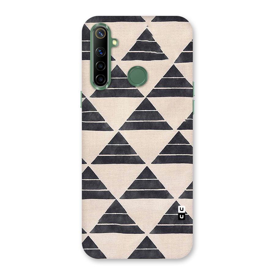 Black Slant Triangles Back Case for Realme Narzo 10