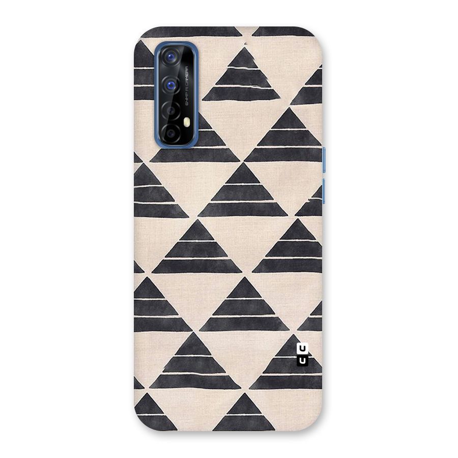 Black Slant Triangles Back Case for Realme Narzo 20 Pro