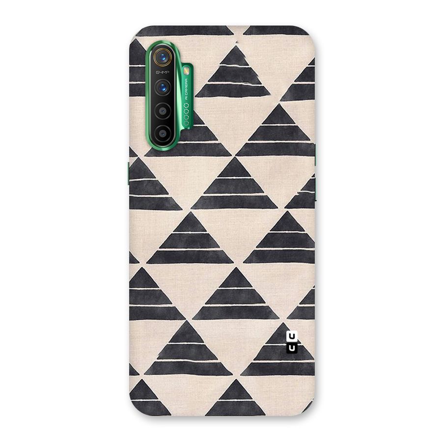 Black Slant Triangles Back Case for Realme X2