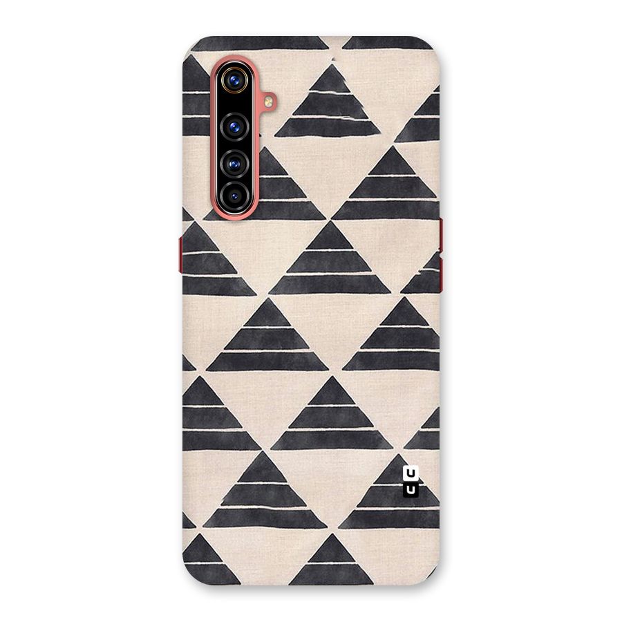 Black Slant Triangles Back Case for Realme X50 Pro